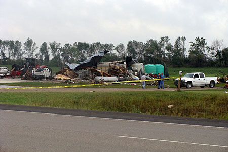 Mess in Bauer yard Image