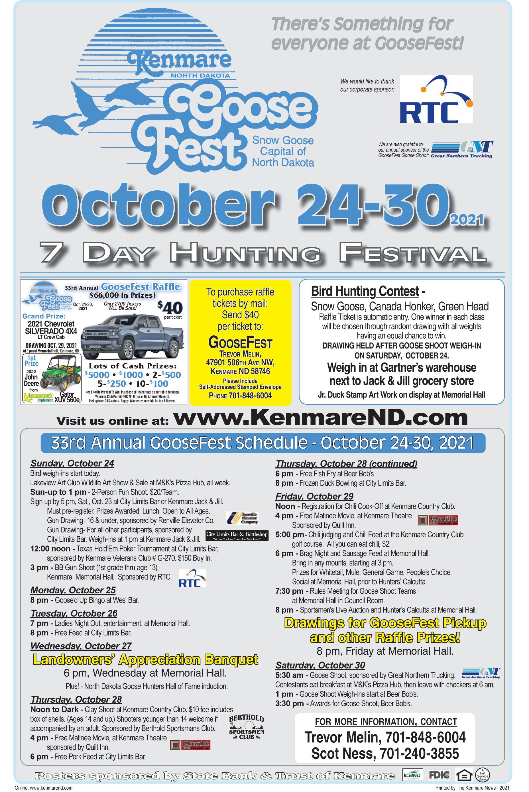 Kenmare ND GooseFest
